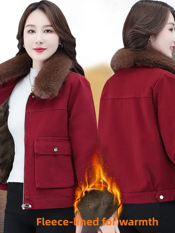 Women's ort Thiened Fce Lined Cotton Jaet Winter Coat Korean Sle Commute Wind Pure Color Loose Fit Long Sve
Women's ort Thiened Fce Lined Cotton Jaet Winter Coat Korean Sle Commute Wind Pure Color Loose Fit Long Sve