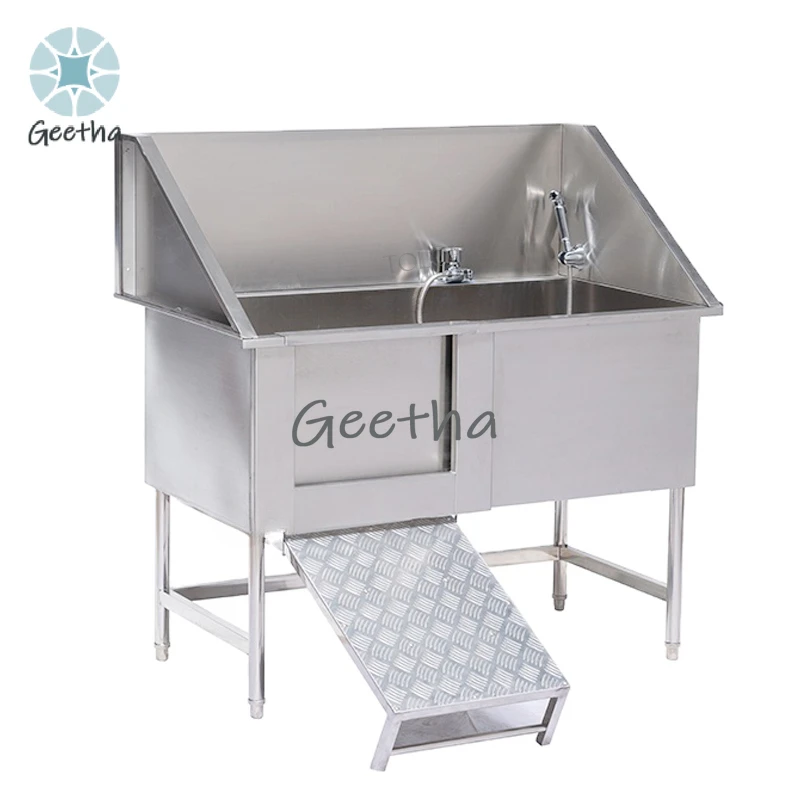 Veterinary Cleaning Pet Bathing Products Pet Bath Tubs Stainless Steel Bathtub for Dog SPA Shower
Veterinary Cleaning Pet Bathing Products Pet Bath Tubs Stainless Steel Bathtub for Dog SPA Shower