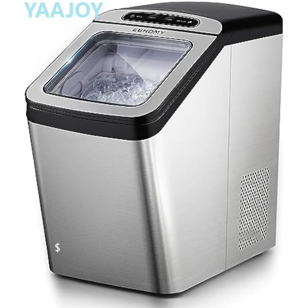 EUHOMY Nugget Ice Maker Countertop, Max 34lbs/Day, Ideal for Home, Office, Bar, and Party. (Silver)
EUHOMY Nugget Ice Maker Countertop, Max 34lbs/Day, Ideal for Home, Office, Bar, and Party. (Silver)