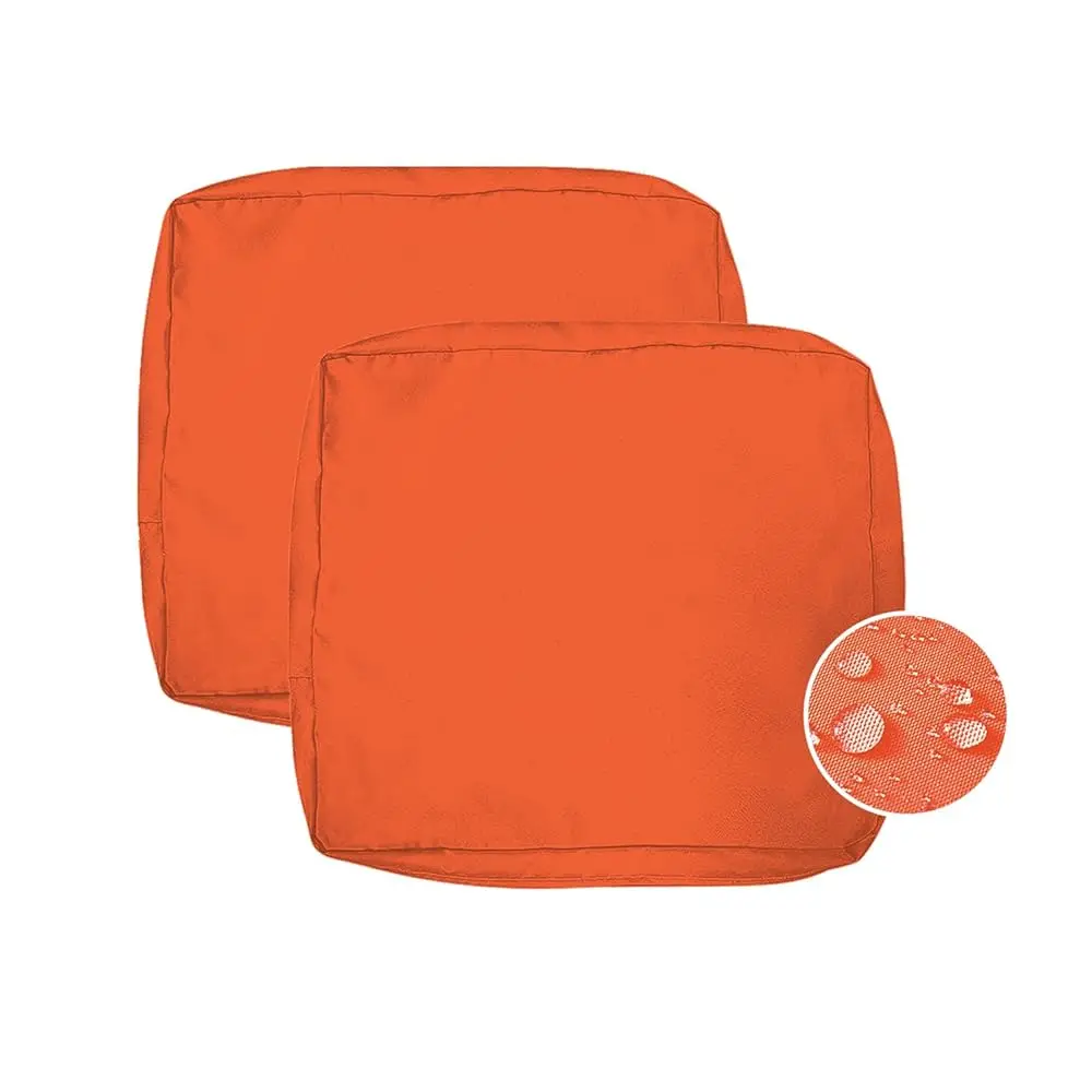Outdoor Patio Furniture Chair Cushion Replacement Covers Set Of 2 Waterproof Orange Decorative Cushion Cases Decor For Bench
Outdoor Patio Furniture Chair Cushion Replacement Covers Set Of 2 Waterproof Orange Decorative Cushion Cases Decor For Bench
