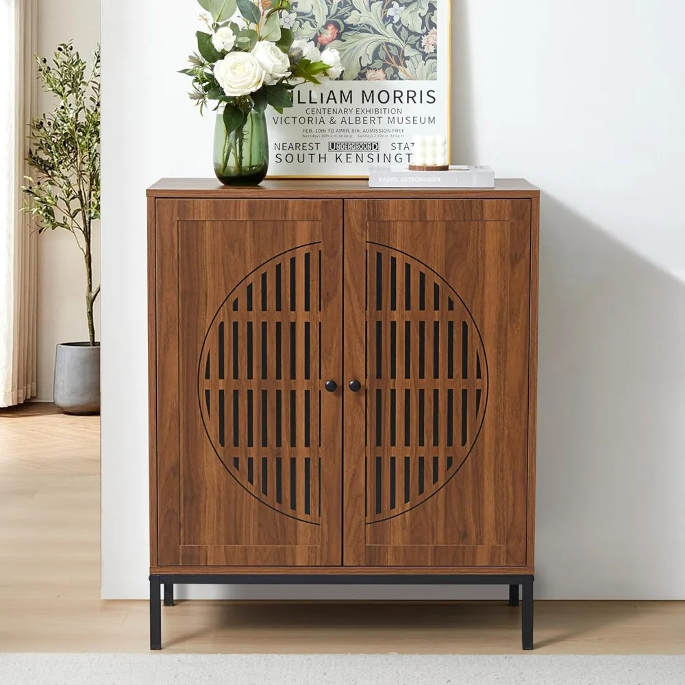 Farmhouse side panel buffet cabinet with storage, small kitchen storage cabinet with metal legs, wooden decorative cabinet
Farmhouse side panel buffet cabinet with storage, small kitchen storage cabinet with metal legs, wooden decorative cabinet