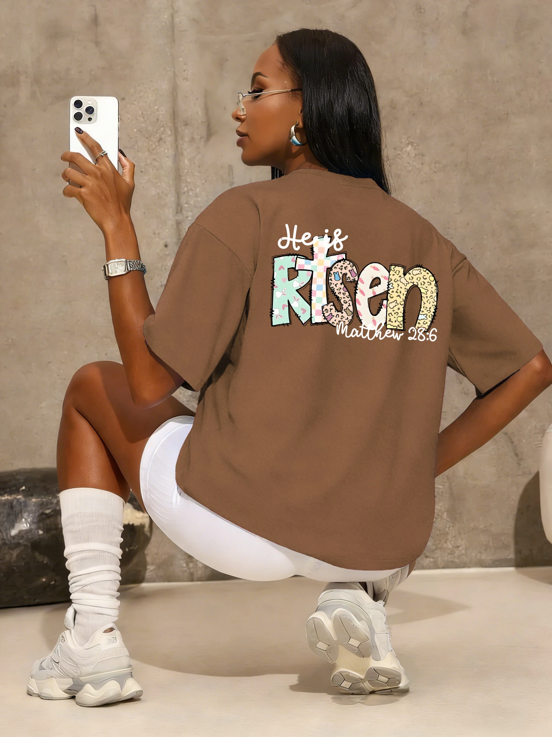 Женская хлопковая дышащая футболка с принтом He Is Risen Matthew, летняя пляжная спортивная футболка, повседневная мягкая футболка с короткими рукавами, базовая одежда
Женская хлопковая дышащая футболка с принтом He Is Risen Matthew, летняя пляжная спортивная футболка, повседневная мягкая футболка с короткими рукавами, базовая одежда