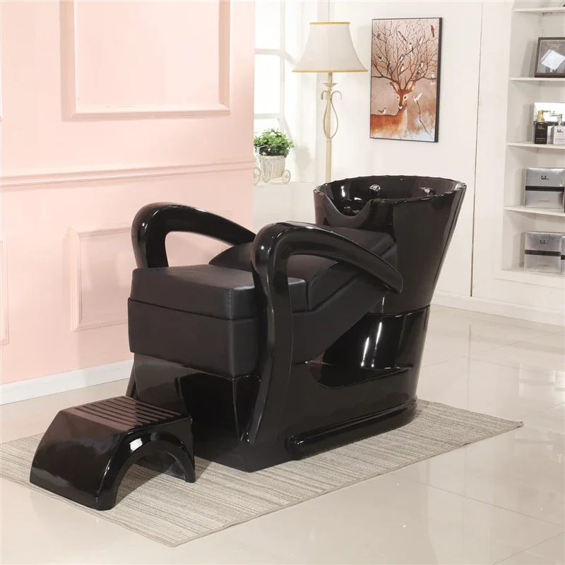 -Modern Beauty Salon Black Electric Backwash Hair Washing Shampoo Bowl and Shampoo Chair
-Modern Beauty Salon Black Electric Backwash Hair Washing Shampoo Bowl and Shampoo Chair