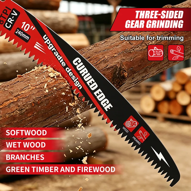 15In Curved Pruning Reciprocating Saw Blades Japanese Teeth Three-Side Ground Design Tree Trimming Wood Cut Sabre Saw Blade
15In Curved Pruning Reciprocating Saw Blades Japanese Teeth Three-Side Ground Design Tree Trimming Wood Cut Sabre Saw Blade