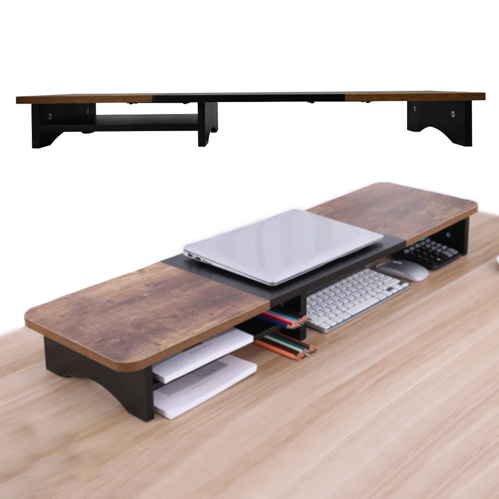 Dual Monitor Stand with Storage Desk Organizer Shelf Computer Monitor Stand for Computer Laptop Printer TV
Dual Monitor Stand with Storage Desk Organizer Shelf Computer Monitor Stand for Computer Laptop Printer TV