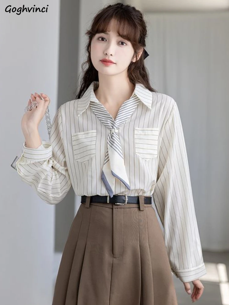 Blouses Women Office Lady Elegant Loose Streetwear Popular Attractive Striped Design Classic Ulzzang Summer New Turn-down Collar
Blouses Women Office Lady Elegant Loose Streetwear Popular Attractive Striped Design Classic Ulzzang Summer New Turn-down Collar