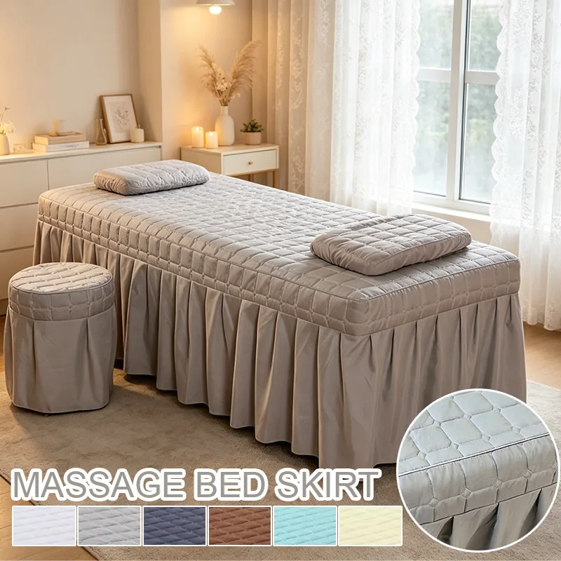 All Season Universal Quilted Beauty Bed Cover With Face Hole Non-Slip Plaid Massage Bed Skirt For Beauty Salon Home Massage Use
All Season Universal Quilted Beauty Bed Cover With Face Hole Non-Slip Plaid Massage Bed Skirt For Beauty Salon Home Massage Use