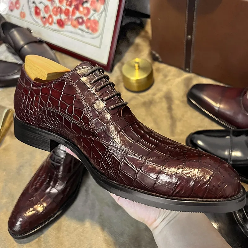 Men Oxford Shoes Genuine Leather Solid Color Low Heel Business Formal Block Men Shoes
Men Oxford Shoes Genuine Leather Solid Color Low Heel Business Formal Block Men Shoes