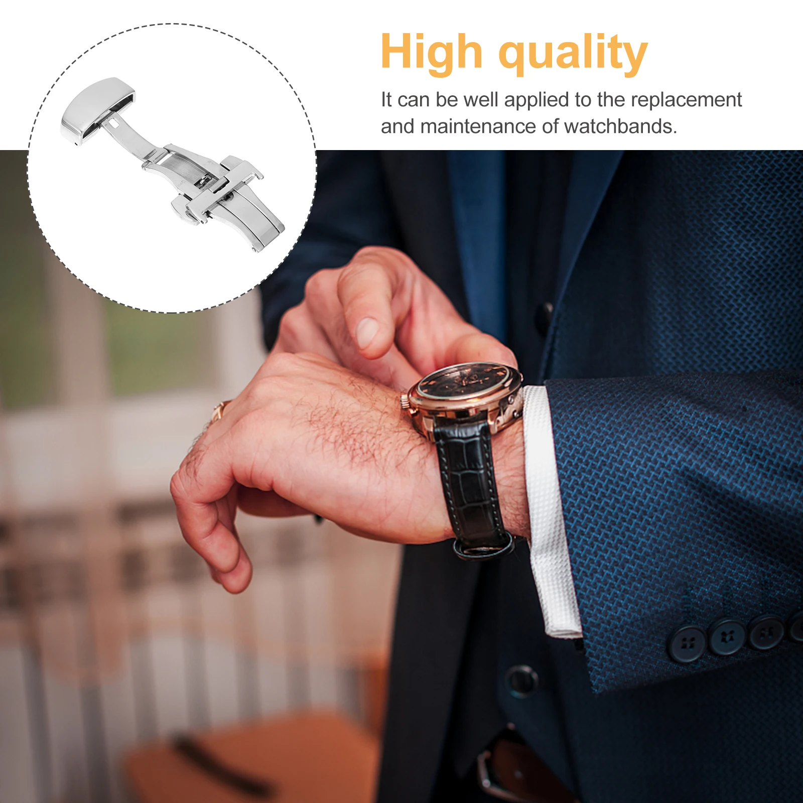 Stainless Steel Clasp Watch Buckles Durable Strap Accessories for Creative Watchb Creative Watchb Buckles Luxury Design
Stainless Steel Clasp Watch Buckles Durable Strap Accessories for Creative Watchb Creative Watchb Buckles Luxury Design