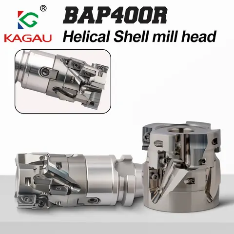 CNC TOOL BAP400R Corn Milling Cutter Head Side Roughing Cutting Spiral Groove Machining Center Tool for APMT1604 Insert