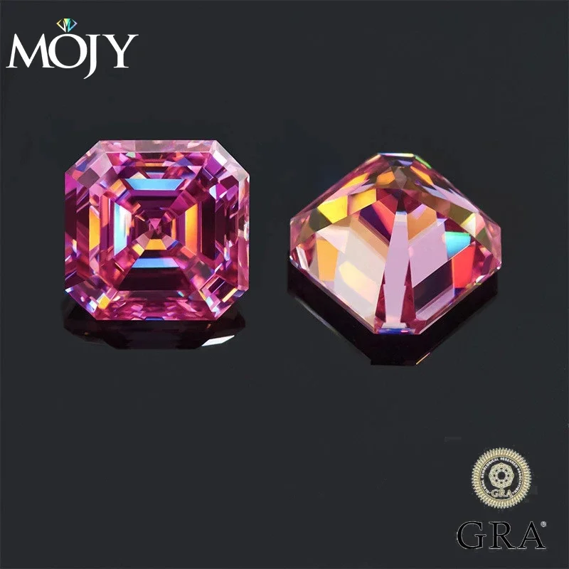 MOJY Pink Loose Moissanite Stone Asscher Cut 0.5~7.0ct Gesmtone With GRA Pass Diamond Tester Simulation Jewelry Making Wholesale
MOJY Pink Loose Moissanite Stone Asscher Cut 0.5~7.0ct Gesmtone With GRA Pass Diamond Tester Simulation Jewelry Making Wholesale