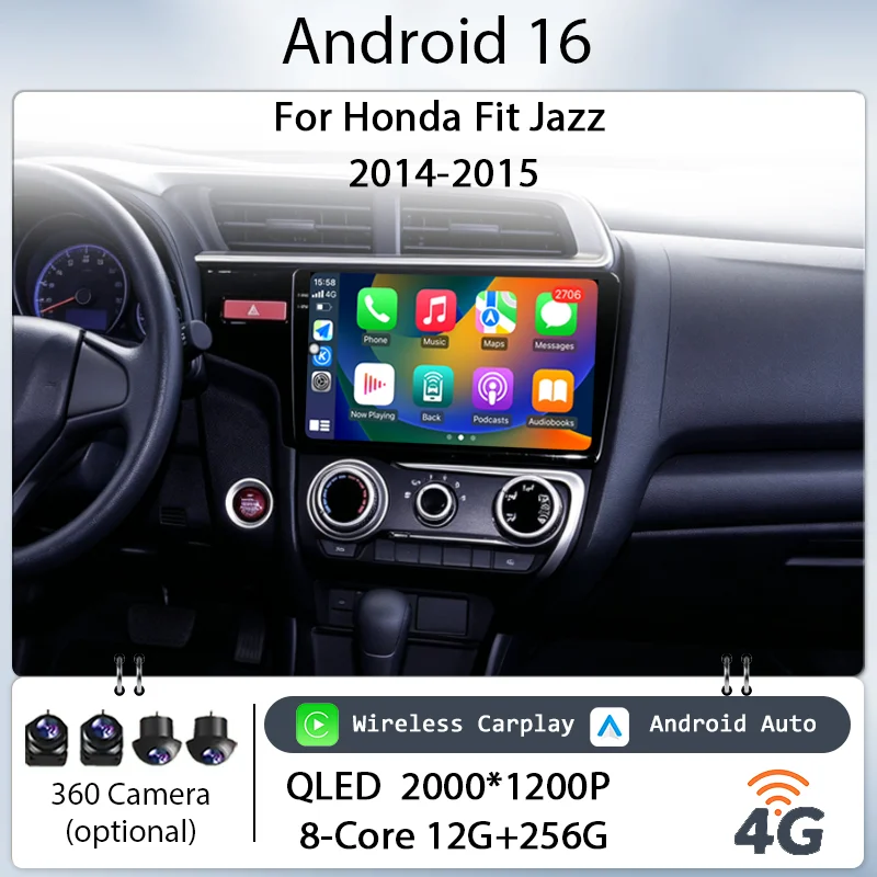 10" Android 16 for Honda Fit Jazz 2014-2015 Car Stereo IPS HD Touch Screen Wireless CarPlay GPS Navi BT WiFi DSP Player Audio
10" Android 16 for Honda Fit Jazz 2014-2015 Car Stereo IPS HD Touch Screen Wireless CarPlay GPS Navi BT WiFi DSP Player Audio