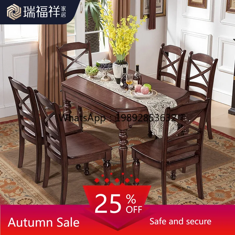 LYY Peach Core Wood Dining Table All Solid Wood Extendable Folding Oval Home Round Table Vintage Dining Table and Chairs
LYY Peach Core Wood Dining Table All Solid Wood Extendable Folding Oval Home Round Table Vintage Dining Table and Chairs