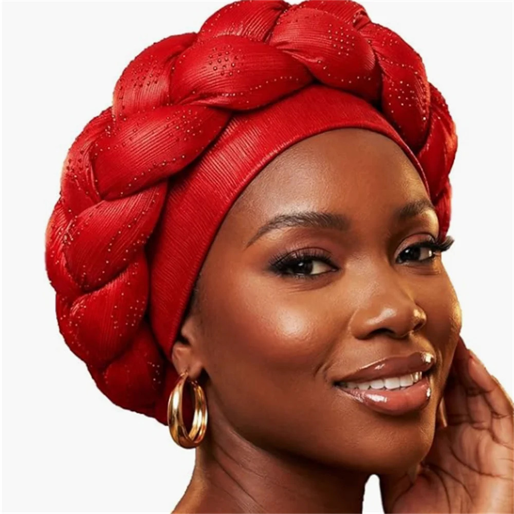 Diamonds Braid Turban Caps for Women Headscarf Headwear Hat Ready to Wear African Female Head Wraps Bonnet Turbante Mujer
Diamonds Braid Turban Caps for Women Headscarf Headwear Hat Ready to Wear African Female Head Wraps Bonnet Turbante Mujer