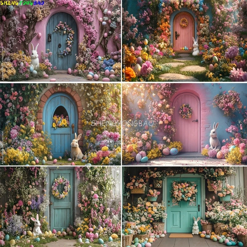 Colorful Easter Day Floral Photography Backdrop Doorway Eggs Bunny Pastel Whimsical Spring Garden Birthday Party Background HF33
Colorful Easter Day Floral Photography Backdrop Doorway Eggs Bunny Pastel Whimsical Spring Garden Birthday Party Background HF33