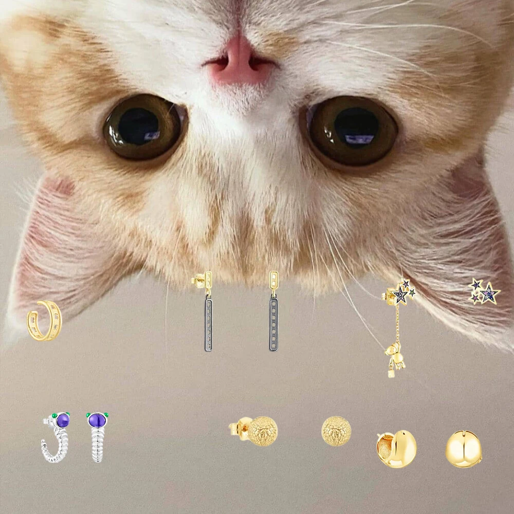 Hot selling Spanish bear opening gold-plated hollow letter earrings, exquisite cat accessories, birthday romantic gifts
Hot selling Spanish bear opening gold-plated hollow letter earrings, exquisite cat accessories, birthday romantic gifts