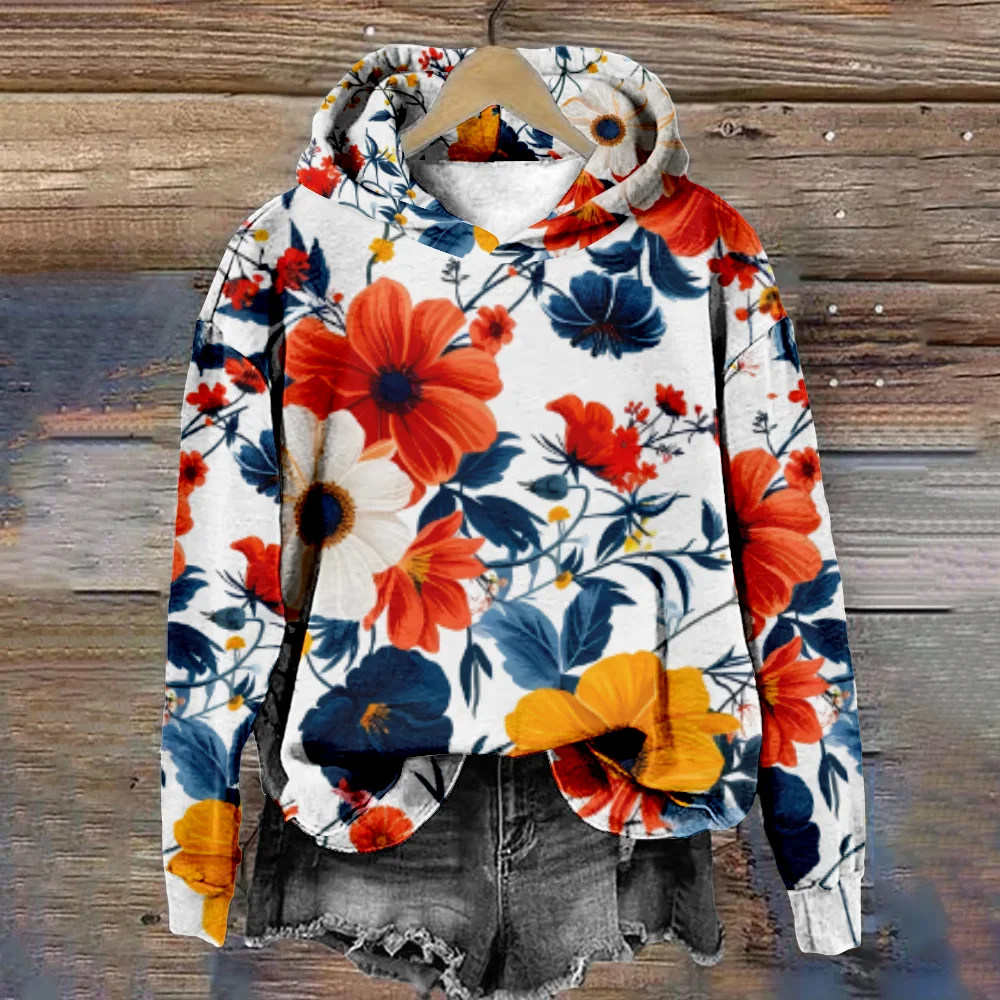 Women Hoodie Flowers Print 3D Fashion Pullover Harajuku White Tracksuit Casual Streetwear
Women Hoodie Flowers Print 3D Fashion Pullover Harajuku White Tracksuit Casual Streetwear