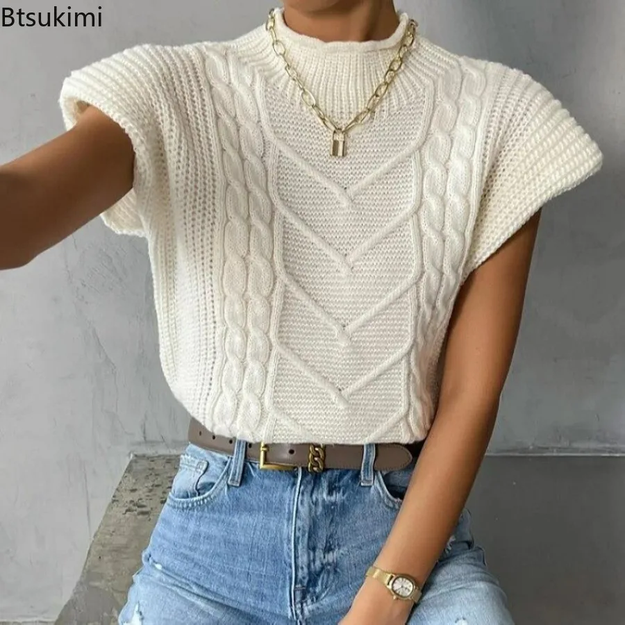 Женский осенний вязаный свитер, водолазка с длинным рукавом, толстые теплые свитера, женский весенний новый стиль, повседневная элегантная женская одежда
Женский осенний вязаный свитер, водолазка с длинным рукавом, толстые теплые свитера, женский весенний новый стиль, повседневная элегантная женская одежда