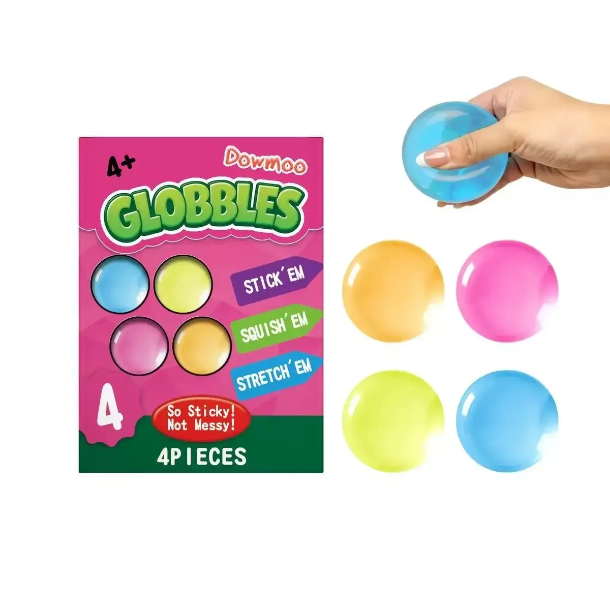 Crayola Globbles Fidget Toy 4pcs Sticky Stress Ball for Adults & Kids, Squishy Balls, Calming Sensory Gifts for Stress Relief
Crayola Globbles Fidget Toy 4pcs Sticky Stress Ball for Adults & Kids, Squishy Balls, Calming Sensory Gifts for Stress Relief