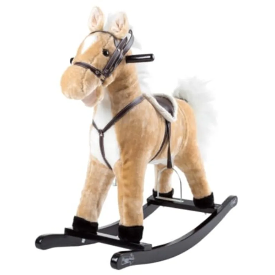 Rocking Horse Plush Animal on Wooden Rockers with Sounds, Stirrups, Saddle and Reins, Ride on Toy, Toddlers to 4 Years Old by H
Rocking Horse Plush Animal on Wooden Rockers with Sounds, Stirrups, Saddle and Reins, Ride on Toy, Toddlers to 4 Years Old by H