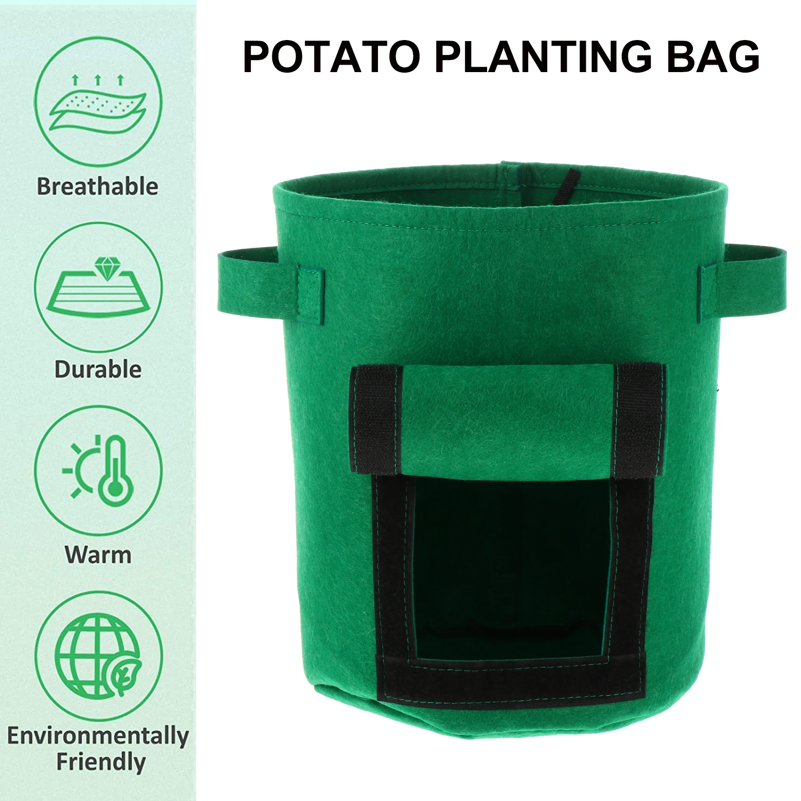 2 pcs Plant Growing Bags 10L Breathable Fabric Pot For Root Aeration Healthy Growth Durable Lightweight Storage Potato
2 pcs Plant Growing Bags 10L Breathable Fabric Pot For Root Aeration Healthy Growth Durable Lightweight Storage Potato