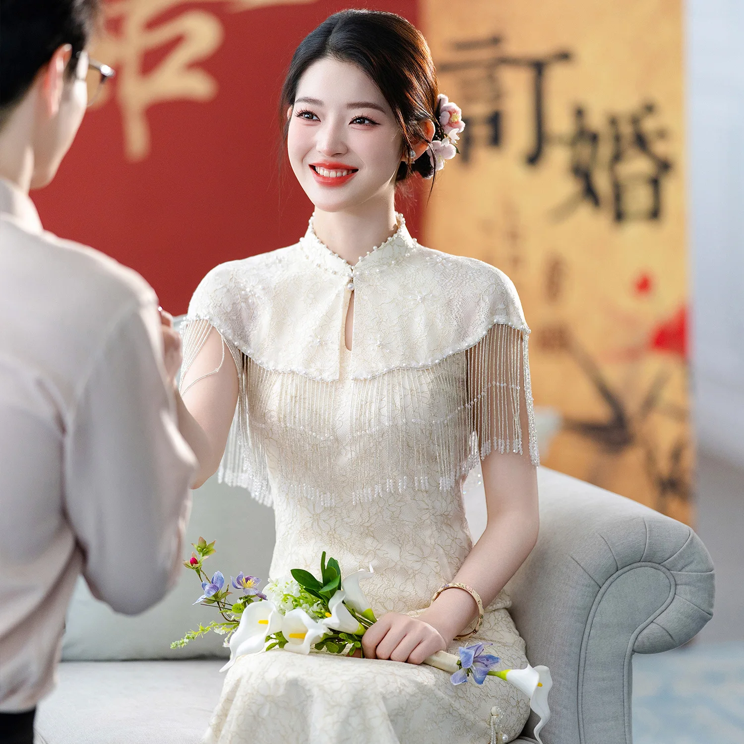 Yourqipao High-end Engagement Dress 2026 Women Summer Wedding Toasting Dress Chinese Cheongsam Skirt Suit
Yourqipao High-end Engagement Dress 2026 Women Summer Wedding Toasting Dress Chinese Cheongsam Skirt Suit
