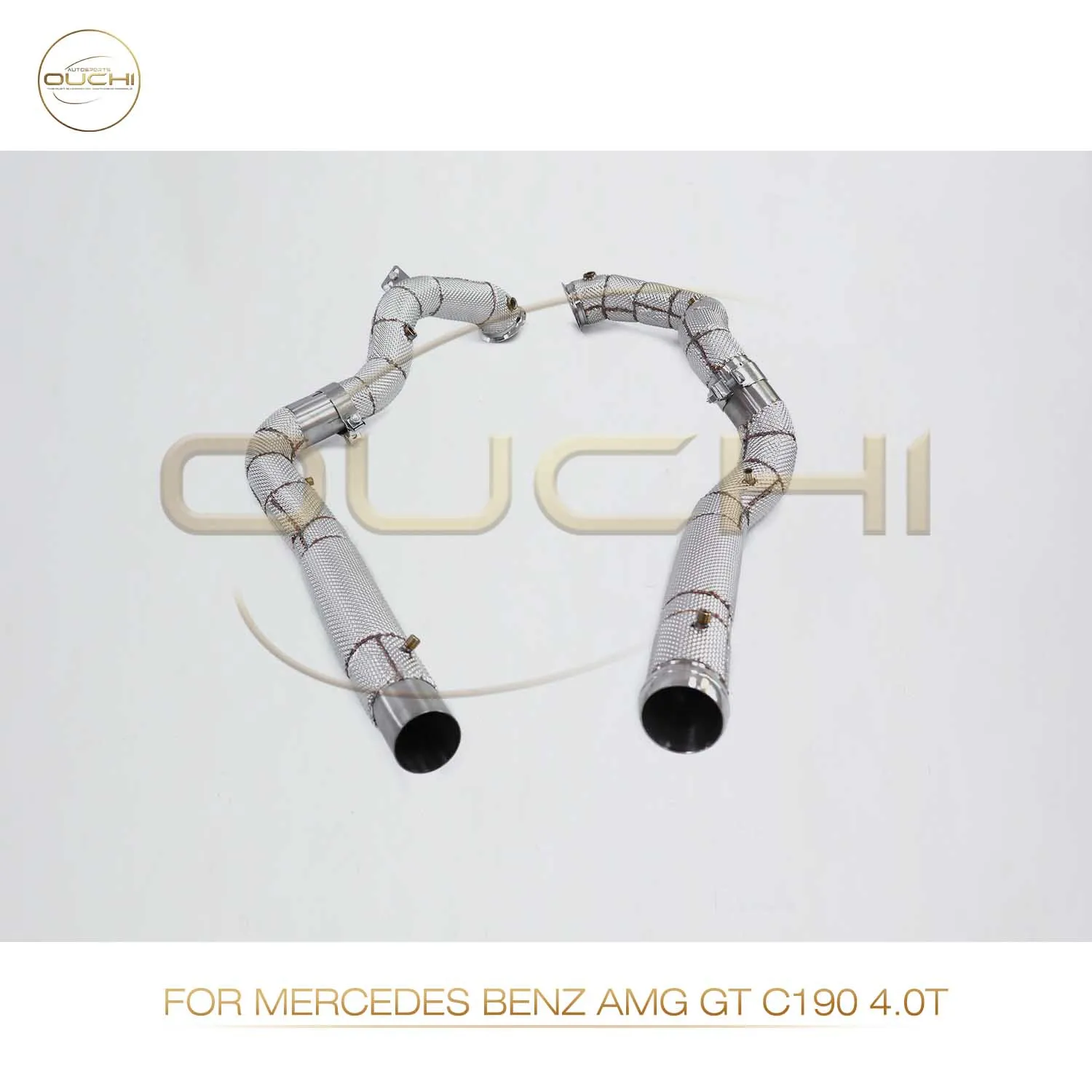Performance Downpipe for Mercedes Benz AMG GT c190 4.0T OUCHI Stainless Steel Exhaust System with OPF Car with heat shield
Performance Downpipe for Mercedes Benz AMG GT c190 4.0T OUCHI Stainless Steel Exhaust System with OPF Car with heat shield
