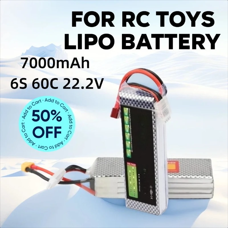 7000mAh 6S 60C 22.2V for RC Toys LiPo Battery RC Airplane Drone Helicopter Lipo Battery
7000mAh 6S 60C 22.2V for RC Toys LiPo Battery RC Airplane Drone Helicopter Lipo Battery