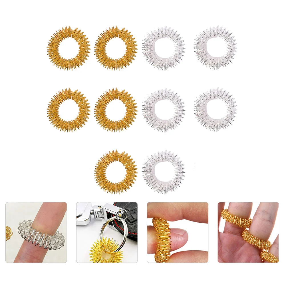 10 Pcs Medicinal Wrist Massager Massage Ring Massagekom Stainless Steel Wire Carbon Spiky Rings
10 Pcs Medicinal Wrist Massager Massage Ring Massagekom Stainless Steel Wire Carbon Spiky Rings