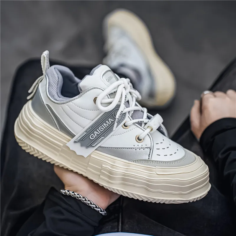 Luxury Walking Work Thick Sole Loafers Mens Skateboard Shoes Sneakers Casual Leather Platform Fashion Outdoor Sports Shoes
Luxury Walking Work Thick Sole Loafers Mens Skateboard Shoes Sneakers Casual Leather Platform Fashion Outdoor Sports Shoes