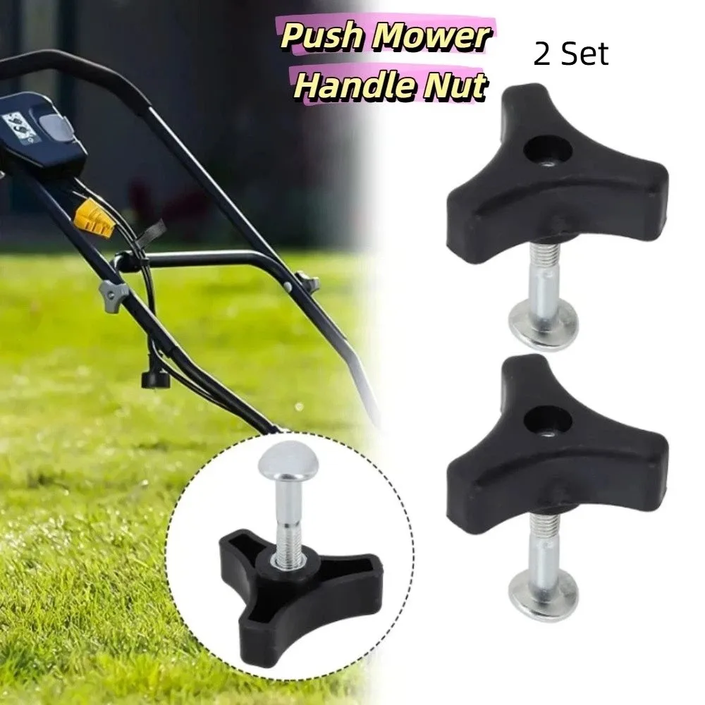 Plastic Lawn Mower Handle Screw Nut Wear-Resist Hi-Strength Handlebar Screws Replacement Parts Kit
Plastic Lawn Mower Handle Screw Nut Wear-Resist Hi-Strength Handlebar Screws Replacement Parts Kit
