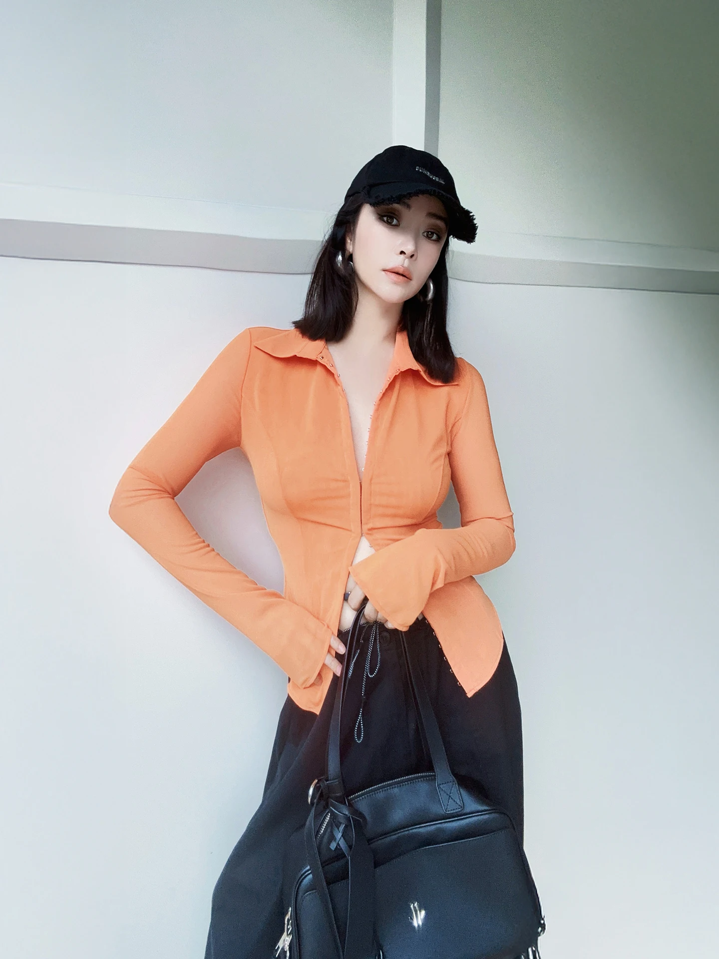 Slimming Fit Zipper Long Sve Collared Base irt for Women Versatile Casual Sle Polyester Blend Elastic Fiber Construction
Slimming Fit Zipper Long Sve Collared Base irt for Women Versatile Casual Sle Polyester Blend Elastic Fiber Construction