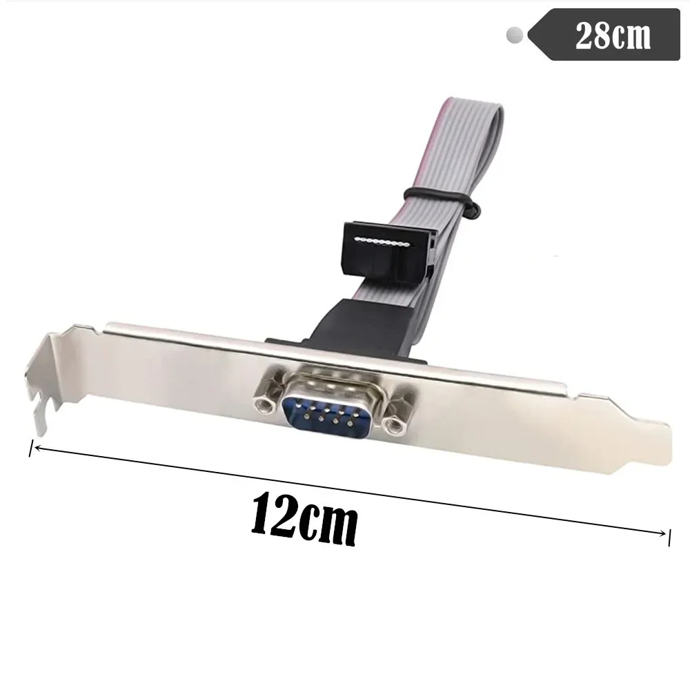 RS232 Serial D-Sub DB9 9Pin Male to IDC 10Pin Female Ribbon Cable Full-hight Bracke
RS232 Serial D-Sub DB9 9Pin Male to IDC 10Pin Female Ribbon Cable Full-hight Bracke