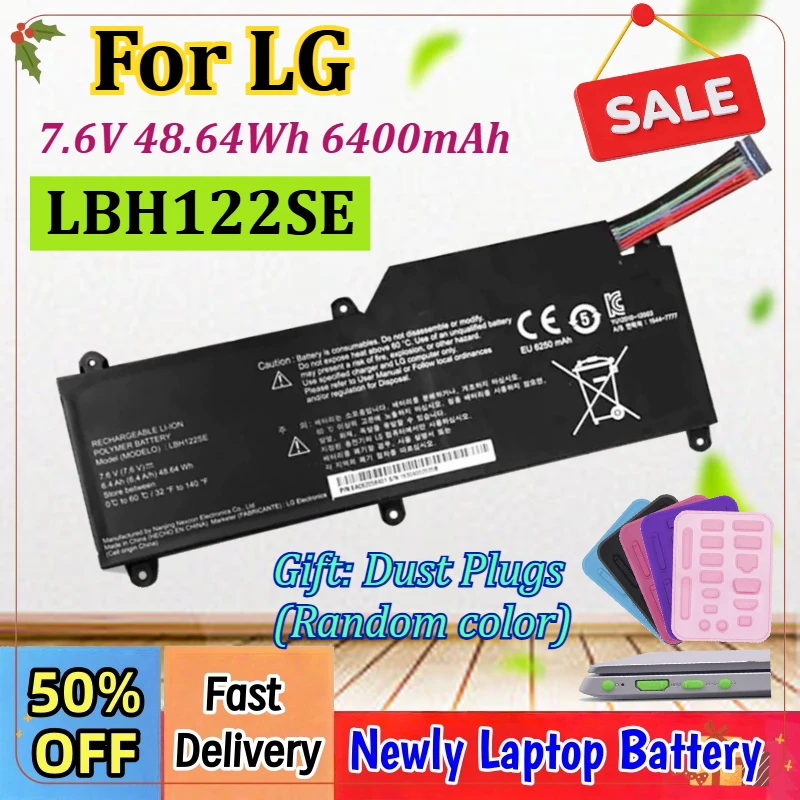 Аккумулятор для ноутбука 7.6V 48.64Wh 6400mAh LBH122SE для LG Ultrabook U460 U460-G U460-M U460-K U560 UB560 UD560 UV560 15U530-G 15UD530
Аккумулятор для ноутбука 7.6V 48.64Wh 6400mAh LBH122SE для LG Ultrabook U460 U460-G U460-M U460-K U560 UB560 UD560 UV560 15U530-G 15UD530