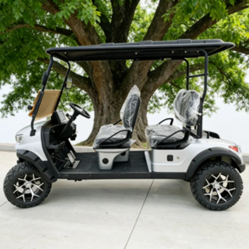 Китай 72 Вольт Электрическая тележка для гольфа на 4 человека Багги с литиевой батареей Багги для гольфа 5 кВт Мотор 14-дюймовые внедорожные шины Быстрая доставка
Китай 72 Вольт Электрическая тележка для гольфа на 4 человека Багги с литиевой батареей Багги для гольфа 5 кВт Мотор 14-дюймовые внедорожные шины Быстрая доставка