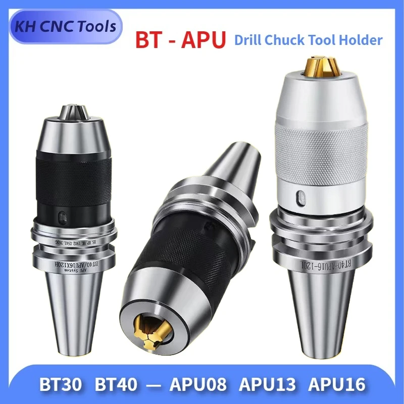 Integrated Drilling Chuck BT30/BT40/BT50 Tool Holder APU08/13/16 self-locking straight handle CNC tool holder machining center
Integrated Drilling Chuck BT30/BT40/BT50 Tool Holder APU08/13/16 self-locking straight handle CNC tool holder machining center
