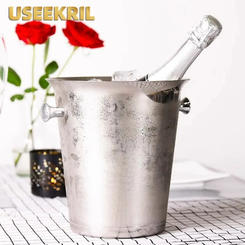 Stainless Steel Red Wine Ice Bucket European Style Ice Buckets Large Ice Wine Bucket Champagne Buckets Creative Bar Accessories
Stainless Steel Red Wine Ice Bucket European Style Ice Buckets Large Ice Wine Bucket Champagne Buckets Creative Bar Accessories