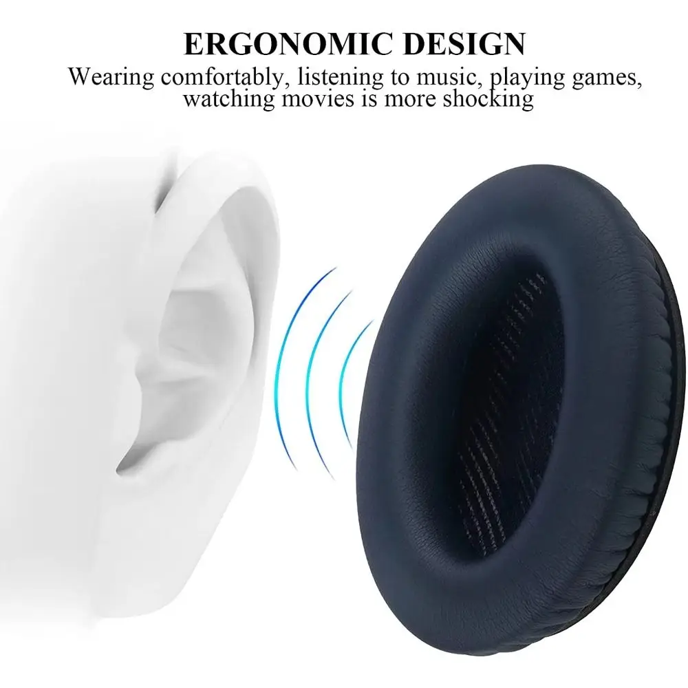 2Pcs Replacement Ear Pads Memory Foam Soft Ear Cushion Repair Parts Earpads for Bose QuietComfort QC35 QC35ll
2Pcs Replacement Ear Pads Memory Foam Soft Ear Cushion Repair Parts Earpads for Bose QuietComfort QC35 QC35ll
