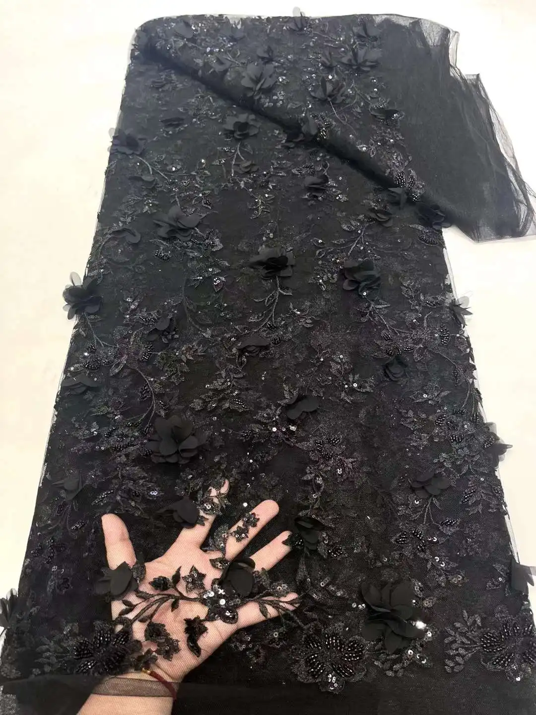 5 Yards Luxury African Beaded Lace Tulle Fabric 2024 French 3D Flower Embroidered Applique Fabric For Sewing Material XC
5 Yards Luxury African Beaded Lace Tulle Fabric 2024 French 3D Flower Embroidered Applique Fabric For Sewing Material XC