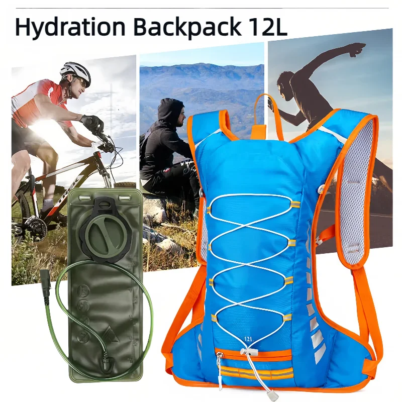 Waterproof 12L Hydration Pack Insulated Running Backpack with Night Reflective Safety Strips for Hiking Cycling Camping
Waterproof 12L Hydration Pack Insulated Running Backpack with Night Reflective Safety Strips for Hiking Cycling Camping