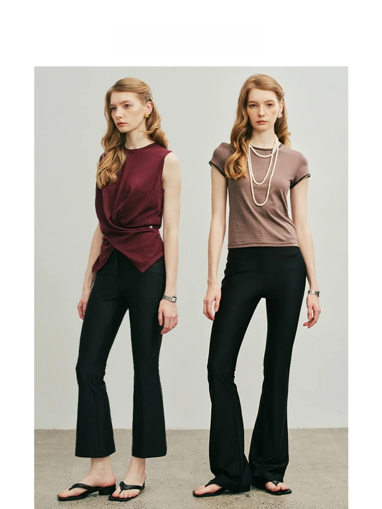 Женские брюки Havehas: современные, антистатические, приятные к коже, эластичные, из ацетата, облегающие, с высокой талией, микро-клеш, длиной 7/8, модель «Дивайн»
Женские брюки Havehas: современные, антистатические, приятные к коже, эластичные, из ацетата, облегающие, с высокой талией, микро-клеш, длиной 7/8, модель «Дивайн»