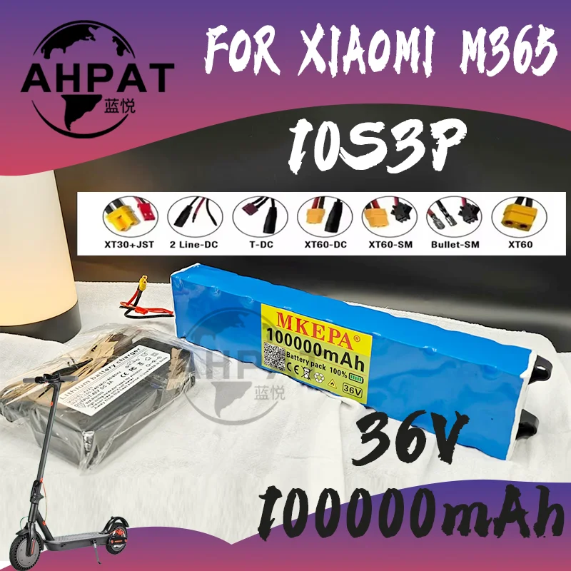 New Upgraded 10S3P 36V 100Ah lithium battery pack lithium battery suitable for Xiaomi M365 electric scooter battery+42V charger
New Upgraded 10S3P 36V 100Ah lithium battery pack lithium battery suitable for Xiaomi M365 electric scooter battery+42V charger