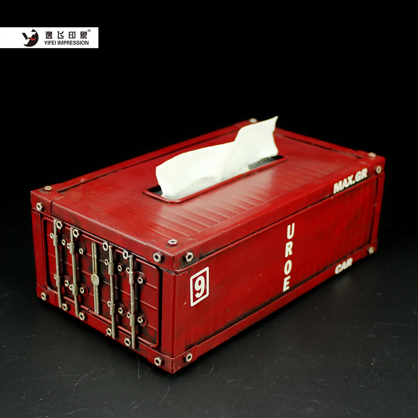 Vintage Industrial Shipping Container Tissue Box Le Figuri Style Red Metal Tissue Holder Retro Home Office Desk Decor
Vintage Industrial Shipping Container Tissue Box Le Figuri Style Red Metal Tissue Holder Retro Home Office Desk Decor