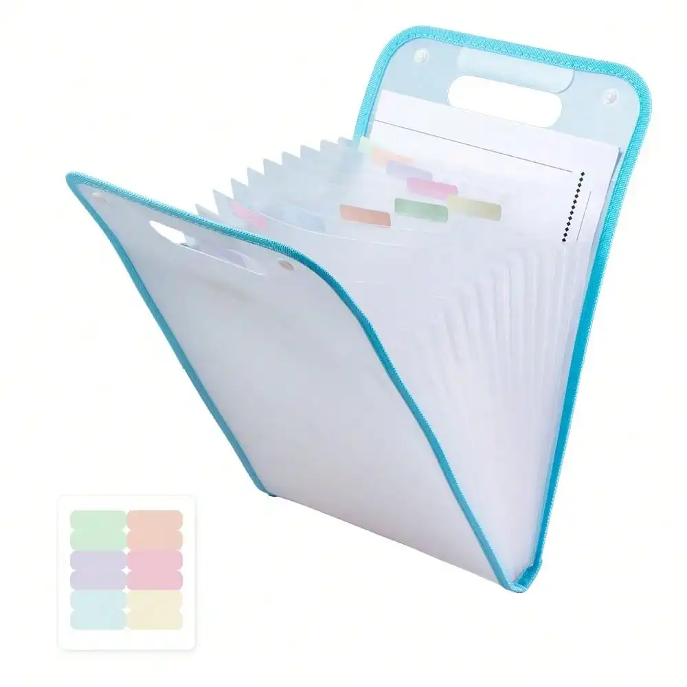 Expanding File Folder 13 Pockets Accordion File Organizer With Labels, Portable Document Receipt Organizer Hold A4 Letter Size Paper, Waterproof Folder For Schoolsssbag Office Supplies (Purple)
Expanding File Folder 13 Pockets Accordion File Organizer With Labels, Portable Document Receipt Organizer Hold A4 Letter Size Paper, Waterproof Folder For Schoolsssbag Office Supplies (Purple)