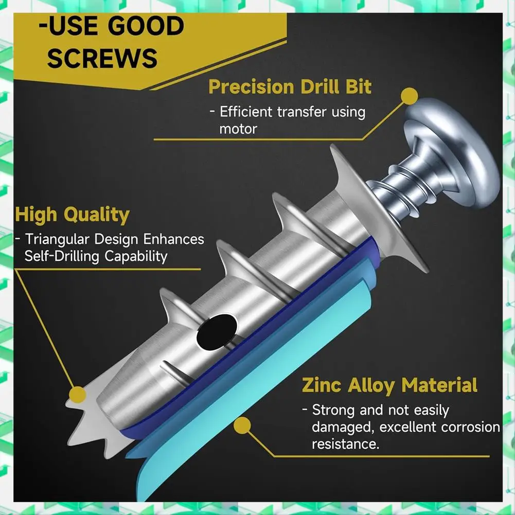 FIZP Zinc Self Drilling Drywall Anchors, Hollow Wall Anchor & Screw Kit, Drywall Screws, Heavy Duty Metal Wall Anchors
FIZP Zinc Self Drilling Drywall Anchors, Hollow Wall Anchor & Screw Kit, Drywall Screws, Heavy Duty Metal Wall Anchors