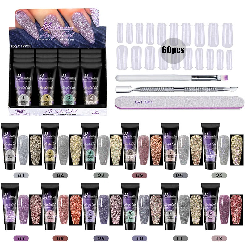 Poly Nail Gel Kit, 12 Colors Poly Extension Gel Nail Kit With Manicure Tools Nail Kit Gifts For Women
Poly Nail Gel Kit, 12 Colors Poly Extension Gel Nail Kit With Manicure Tools Nail Kit Gifts For Women