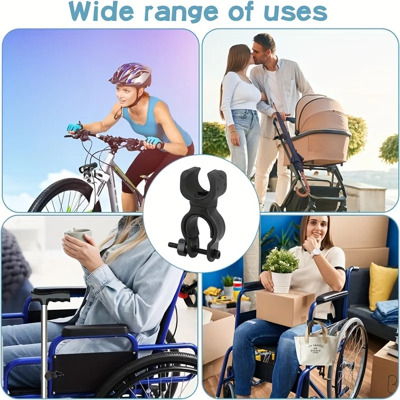 4pcs Crutch Holders for Wheelchairs & Walkers - 360° Rotatable, Durable ABS Plastic, Easy Installation
4pcs Crutch Holders for Wheelchairs & Walkers - 360° Rotatable, Durable ABS Plastic, Easy Installation