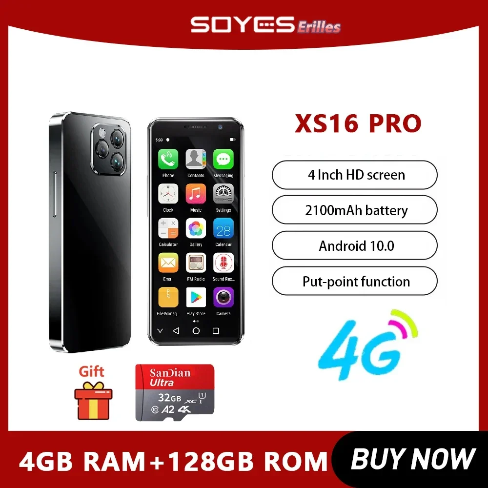SOYES XS16 Pro смартфон с 4-дюймовым дисплеем, восьмиядерным процессором, ОЗУ 4 Гб, ПЗУ 128 ГБ, Android 10, 2100 мАч
SOYES XS16 Pro смартфон с 4-дюймовым дисплеем, восьмиядерным процессором, ОЗУ 4 Гб, ПЗУ 128 ГБ, Android 10, 2100 мАч