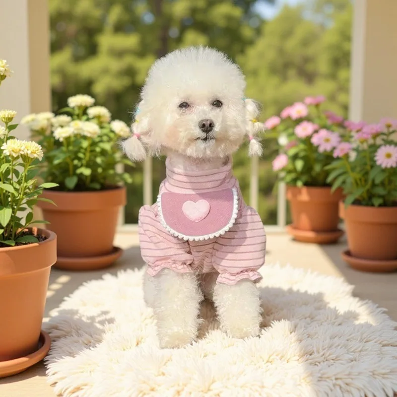 Love Striped Pet Autumn/Winter Checkered Bow Coat Bear Dog Cat Pet Winter Warmth Vest Dog Clothes for Small Dogs Puppy Clothes
Love Striped Pet Autumn/Winter Checkered Bow Coat Bear Dog Cat Pet Winter Warmth Vest Dog Clothes for Small Dogs Puppy Clothes