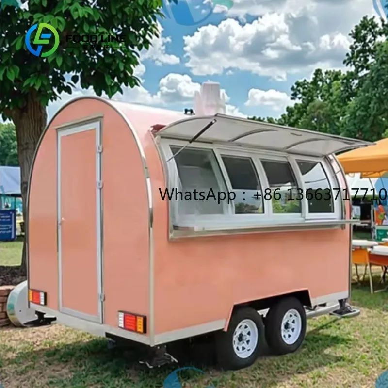 Customized Round Food Trailer Top Quality Concession Food Cart 2025 Full Kitchen Equipped Sliding Windows Commercial Outdoor Use
Customized Round Food Trailer Top Quality Concession Food Cart 2025 Full Kitchen Equipped Sliding Windows Commercial Outdoor Use
